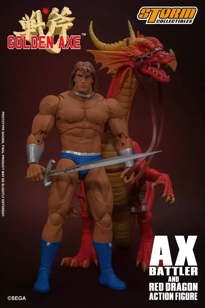Storm Collectibles 1:12 - Golden Axe - AX Battler & Red Dragon