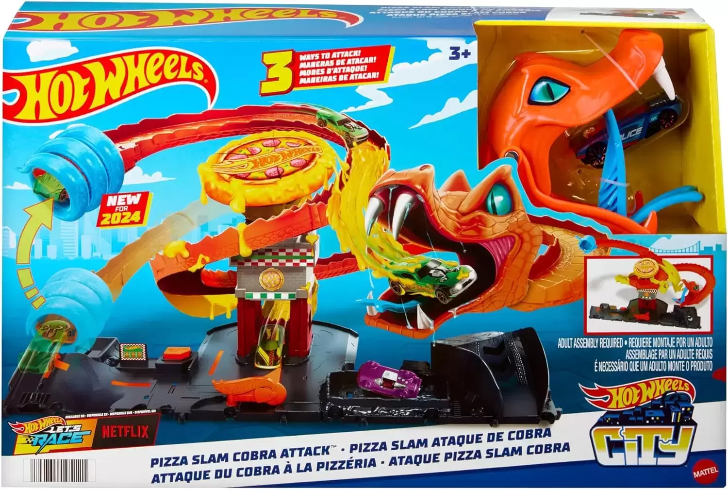 Hot Wheels - Playsets - Pizza Slam Cobra Attack