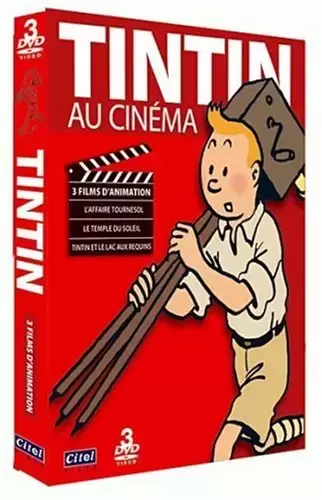 Les Aventures de Tintin - Coffret Tintin au cinéma - L\'affaire Tournesol, Le Temple du Soleil, Le lac aux requins - 3 DVD
