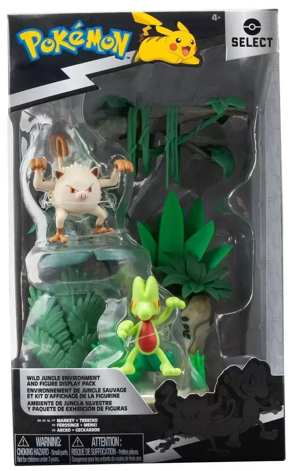 Pokémon Action Figures - Jungle Environment and Figure Display Pack