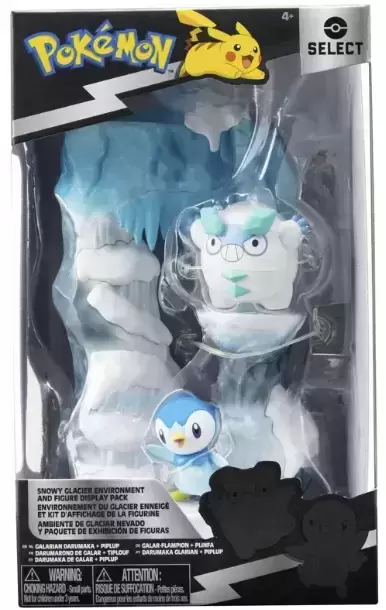 Pokémon Action Figures - Snowy Glacier Environment and Figure Display Pack