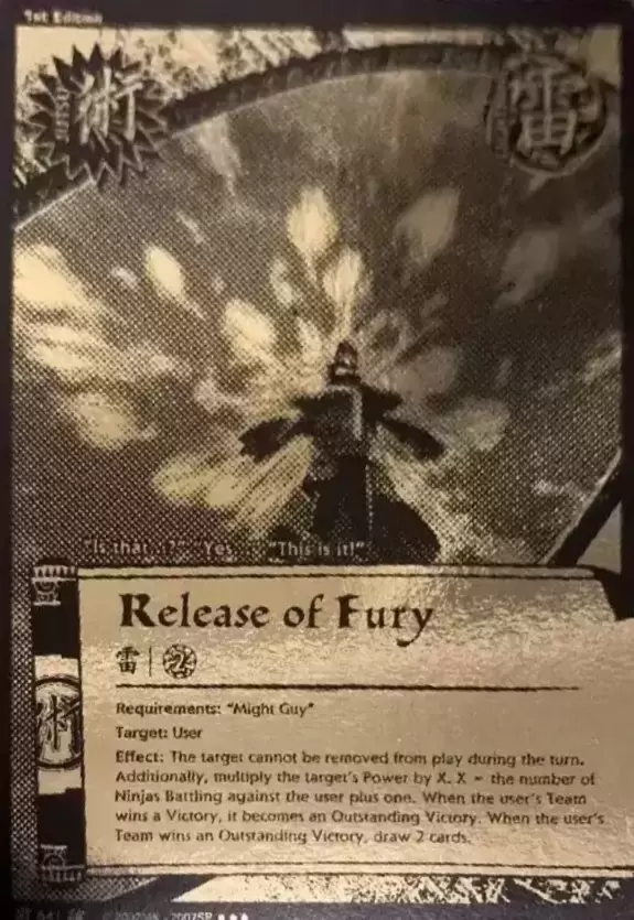 Carte Naruto Série 16 Broken Promise - Release of Fury Gold