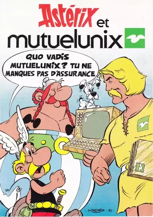 Astérix - Publicitaire - Astérix et mutuelunix