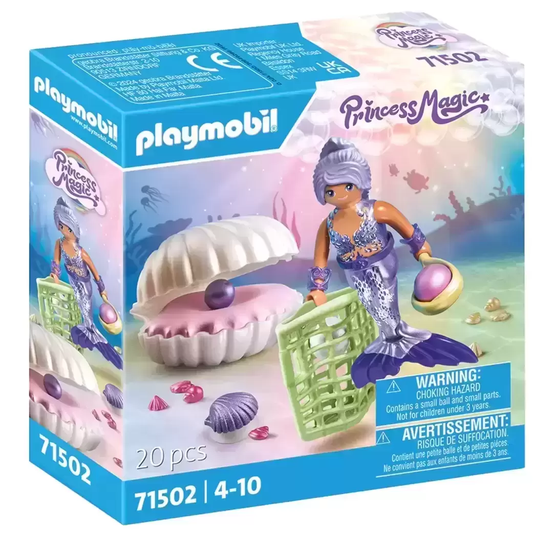 Playmobil Monde sous-marin - Sirène avec coquillage et perle
