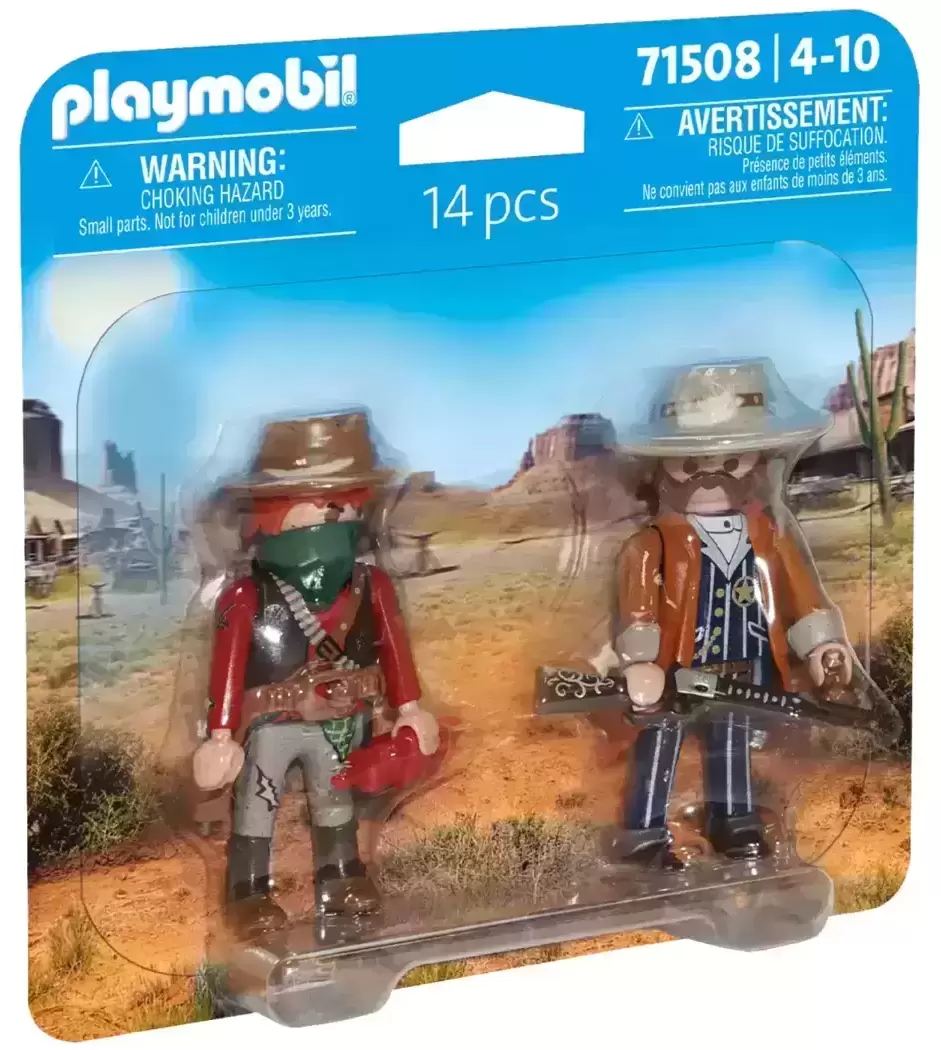 Far West Playmobil - Bandit and Sheriff
