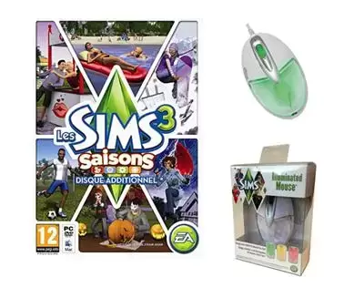 Jeux PC - Coffret Les Sims 3 Saisons + Souris Sims 3 Pack Edition limitée
