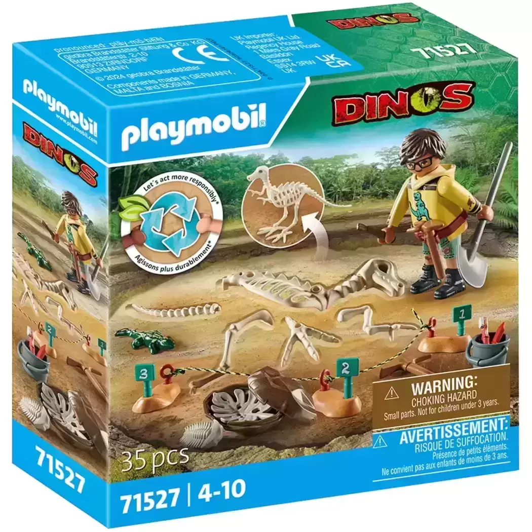 Playmobil Dinosaures - Site archéologique avec squelette de dinosaure