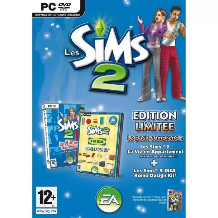Jeux PC - Les Sims 2 La Vie en Appartement + Les Sims 2 IKEA Home Design Edition Limitée