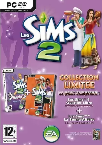 PC Games - Les Sims 2 Quartier Libre + Les Sims 2 La Bonne Affaire Collection Limitée