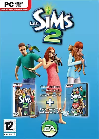 Jeux PC - Les Sims 2 + Les Sims 2 Animaux & Cie Edition Limitée