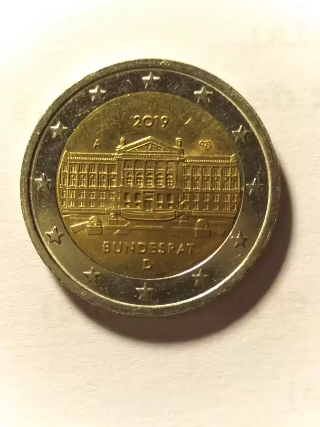 Allemagne 2€ - 70e anniversaire de la fondation du Bundesrat