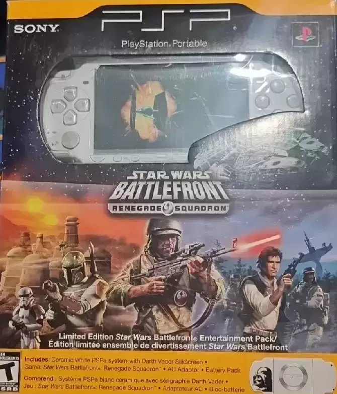 PSP Stuff - Console + Star Wars Battlefront Renegade Squadron