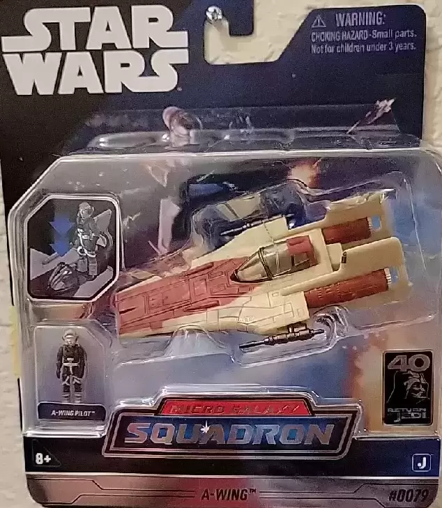 Micro Galaxy Squadron - A-Wing With A-Wing Pilot