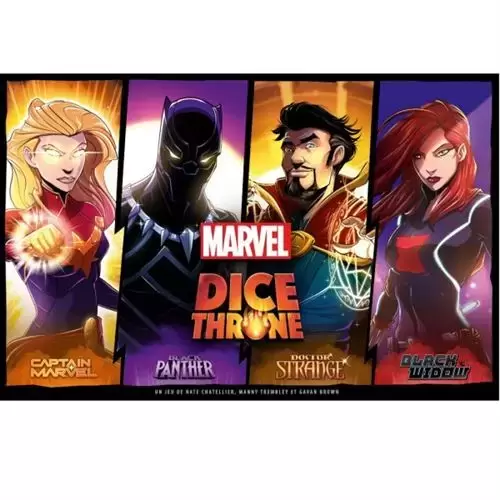 Autres jeux - Dice Throne - Marvel (Black Panther, Captain Marvel, Black Widow, Dr Strange)