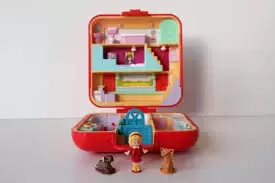 Polly Pocket Bluebird (vintage) - Polly’s Town House (Red case)