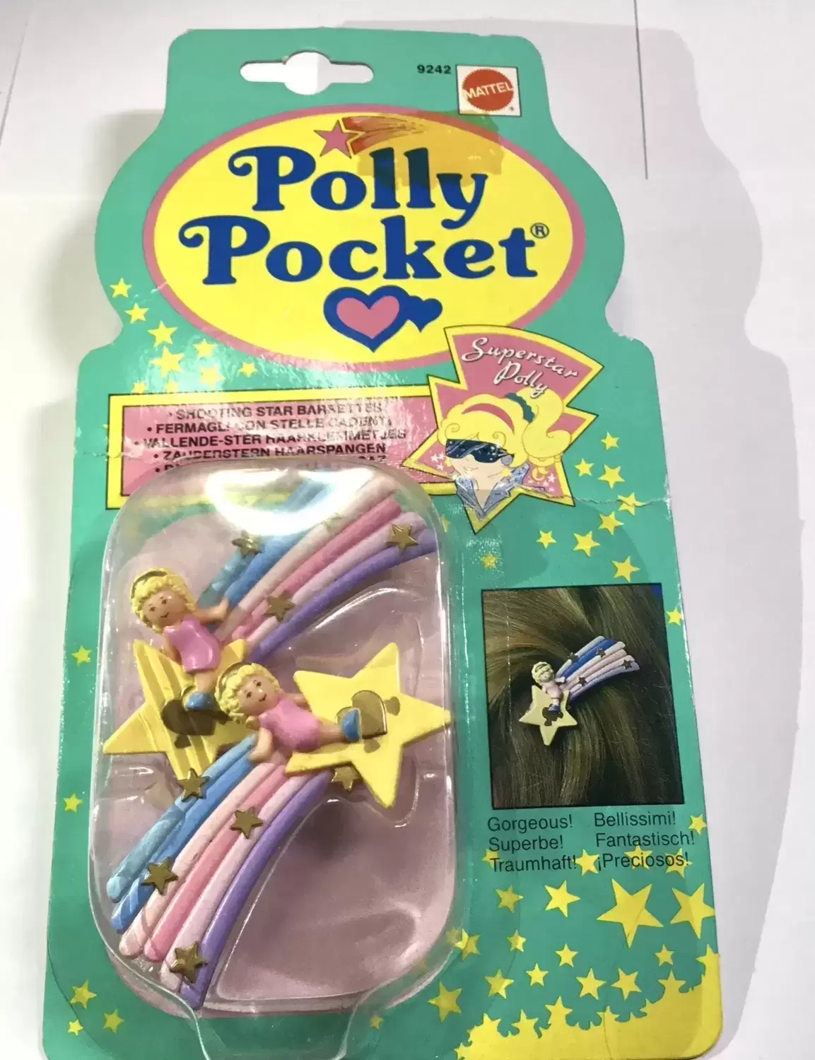 Polly Pocket Bluebird (vintage) - Shooting Star Barrettes - SuperStar Polly