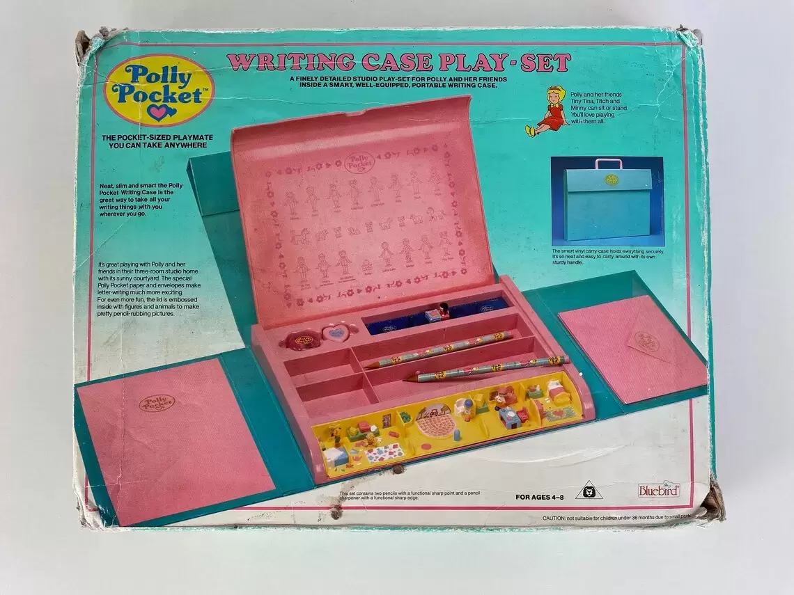 Polly Pocket Bluebird (vintage) - Writing Case Play-set