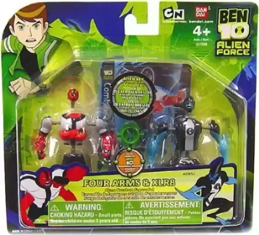 Ben 10 Alien Force - Four Arms & and XLR8 Alien Creation 2-Pack