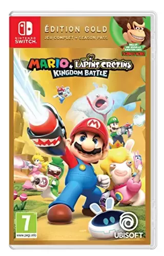 Jeux Nintendo Switch - Mario + The Lapins Crétins Kingdom Battle - Edition Gold