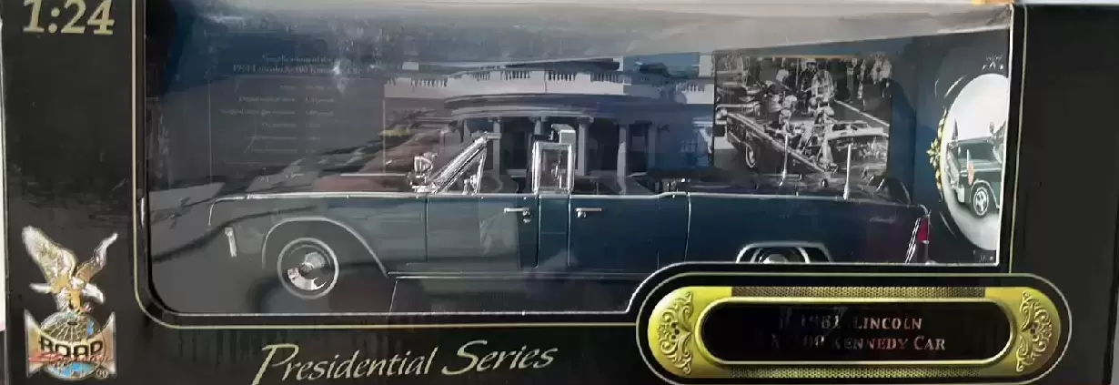 Voitures Chefs d\'État - Éditions Atlas - 1961 Lincoln x-100 Kennedy Car Road Signature Presidential Serie