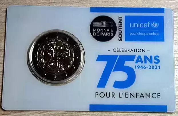 Monnaie de Paris - Autres - 2€ - 75 Ans Pour L’enfance Unicef