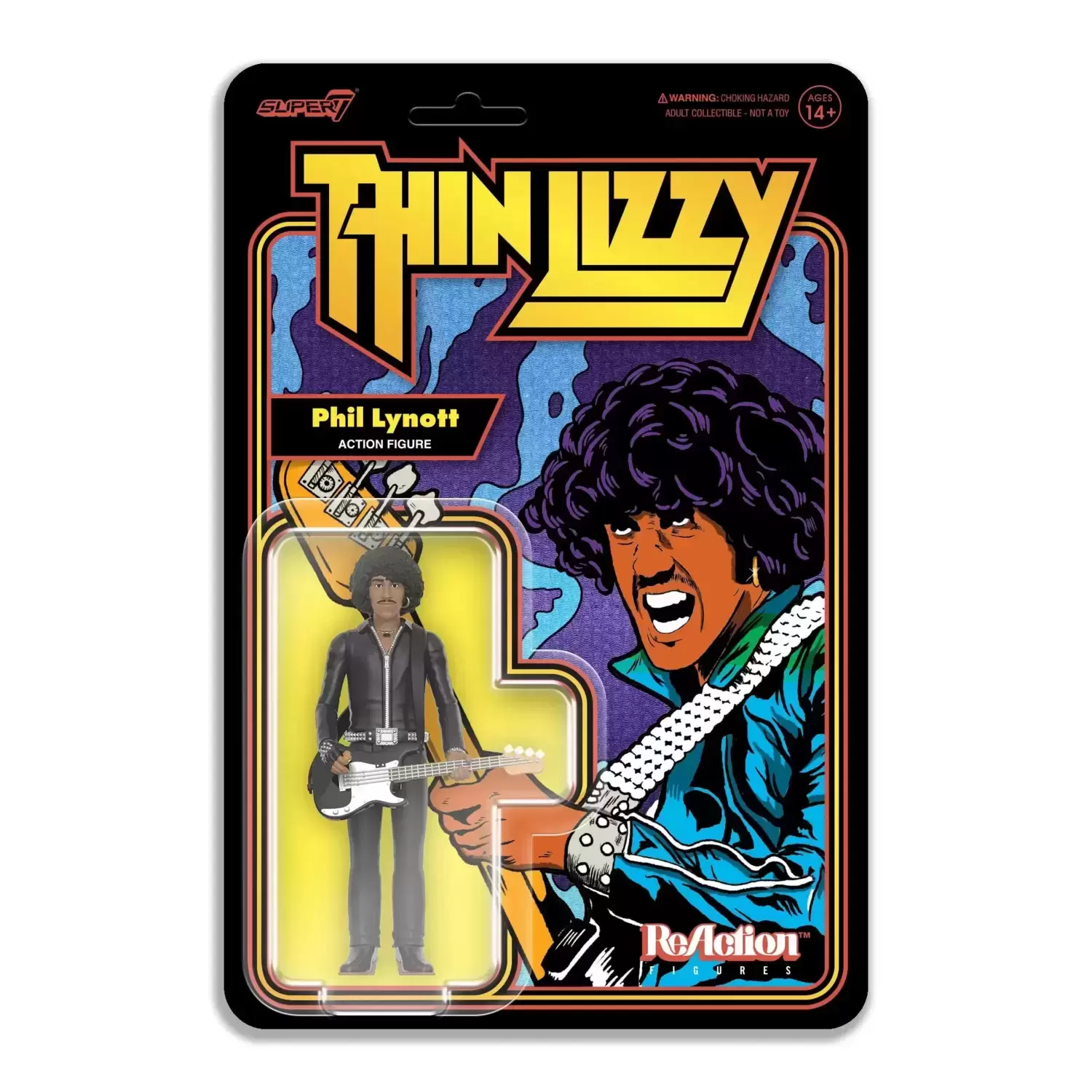 ReAction Figures - Thin Lizzy - Phil Lynott (Black Leather)