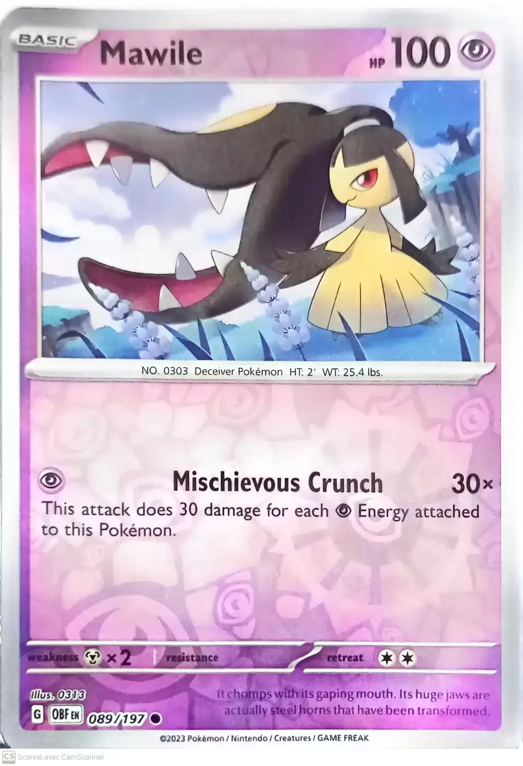 Obsidian Flames - OBF (OBFEN) - Mawile Reverse