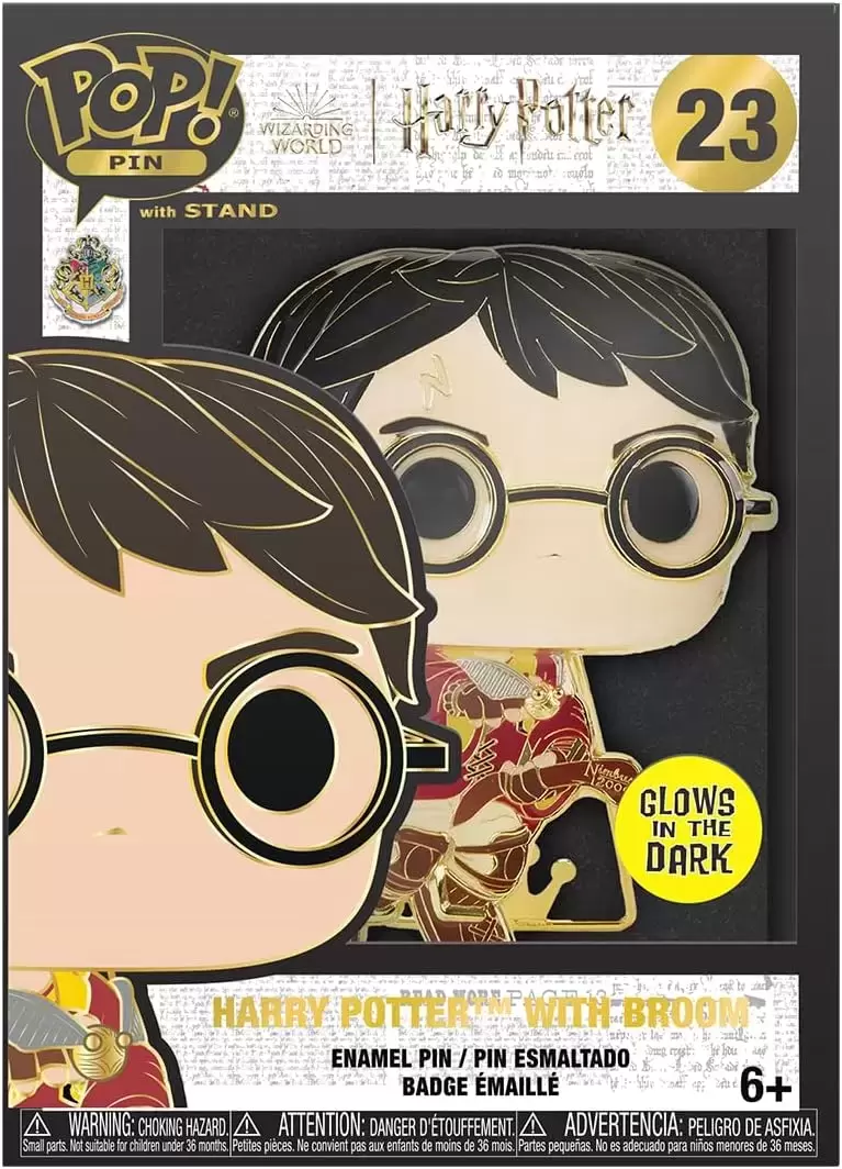 POP! Pin Harry Potter - Harry Potter with Broom (GITD)