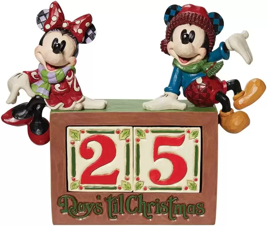 Disney Traditions by Jim Shore - Mickey et Minnie Countdown Bloc