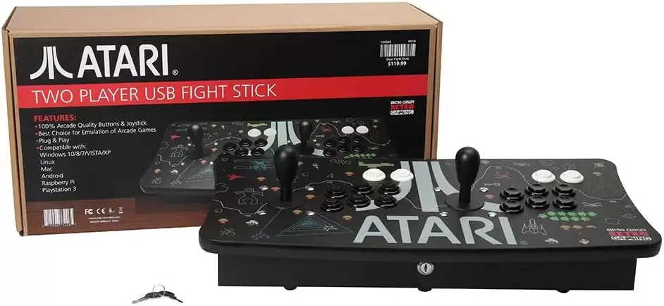 Arcade Stick - ATARI Two Player USB Fight Stick