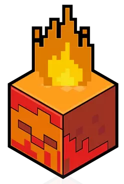 Minecraft Figpins - Mystery Series 2 - Zombie on fire