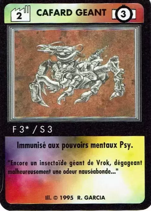 HTC - Hi-Tech Combat - Revised Edition - Cafard géant