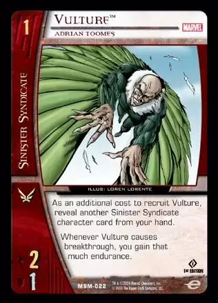 Web of Spider-Man - Le Vulture - Adrian Toomes