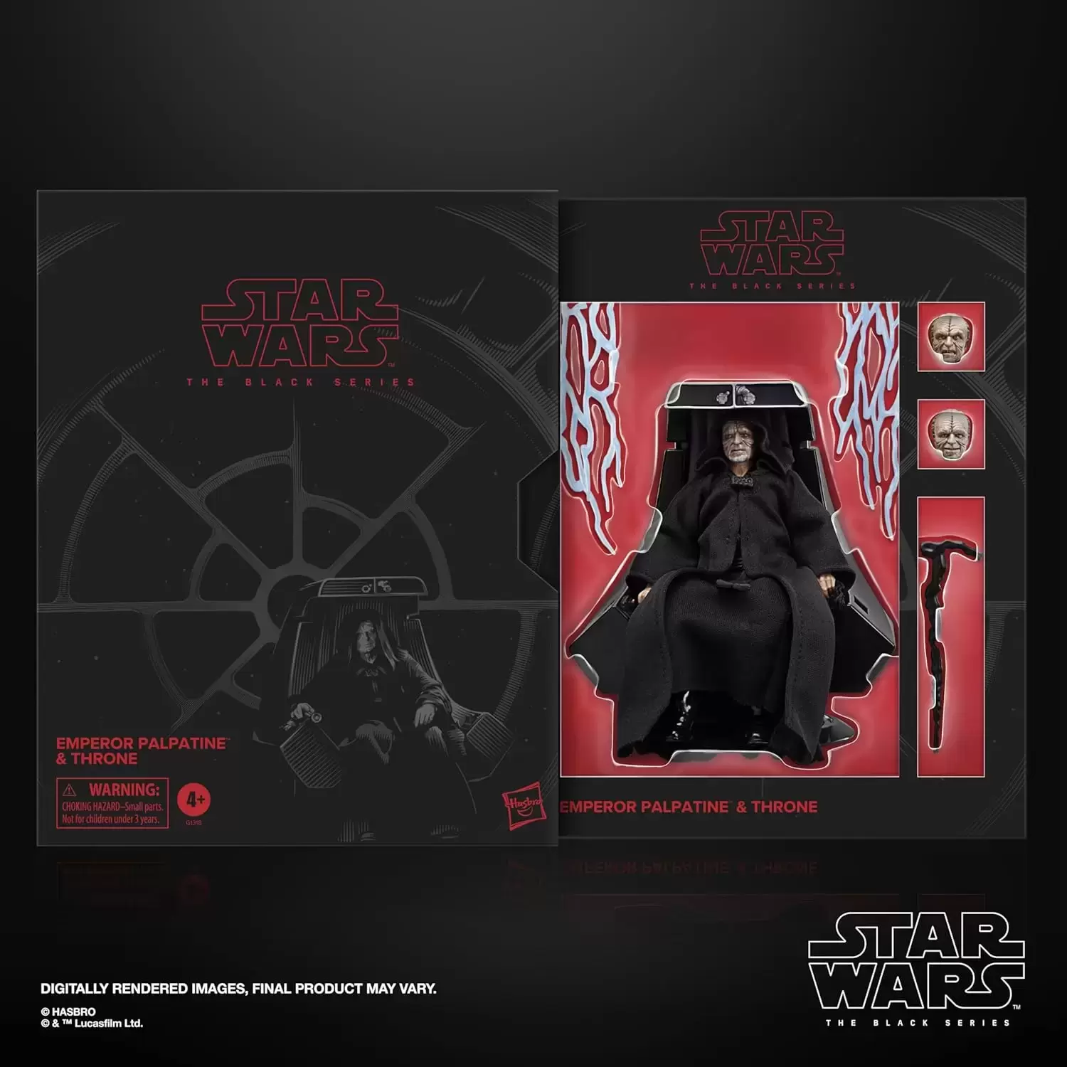 Black Series Red - 6 pouces - Emperor Palpatine & Throne
