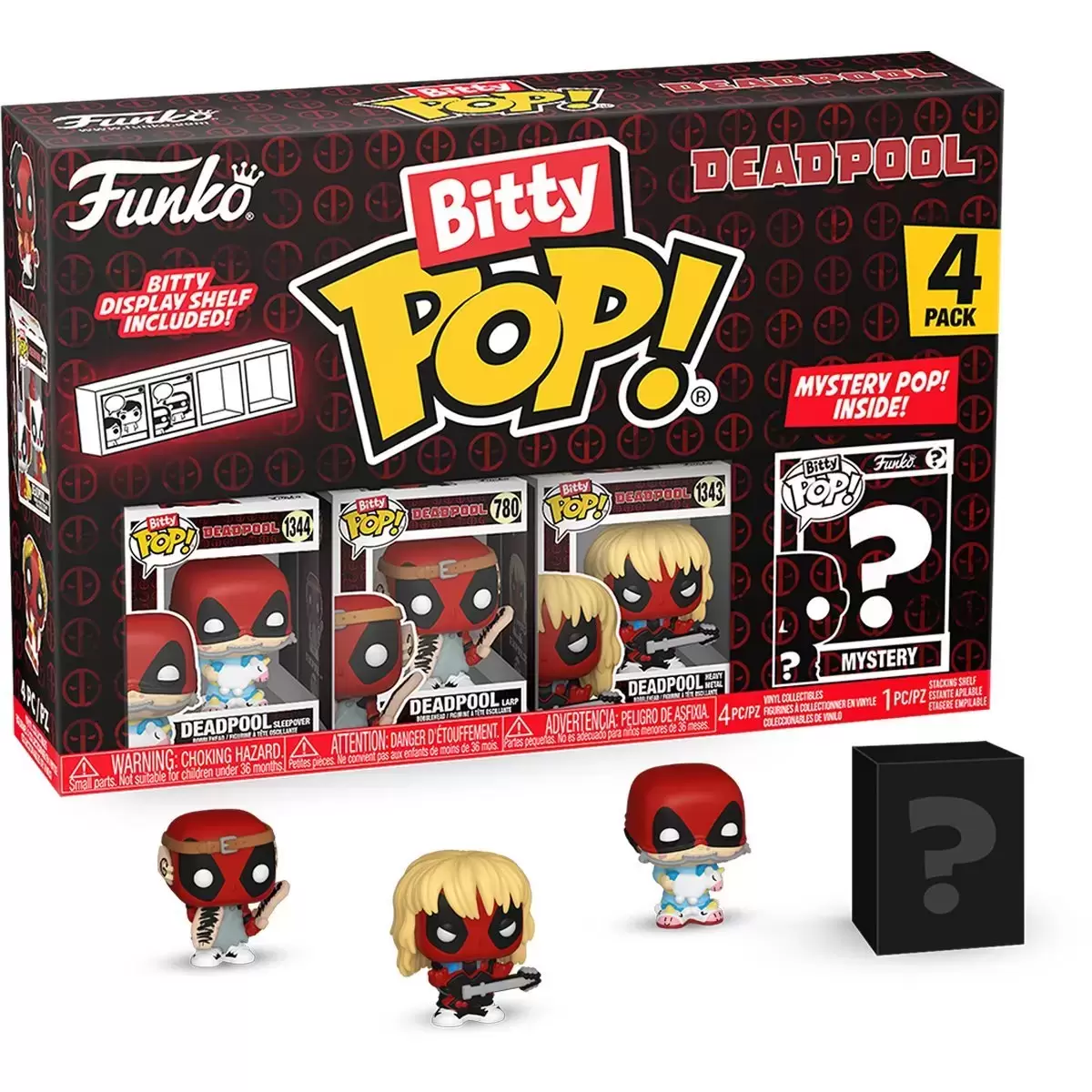 Bitty POP! - Deadpool - Deadpool Sleepover, Deadpool Larp, Deadpool Heavy Metal & Mystery