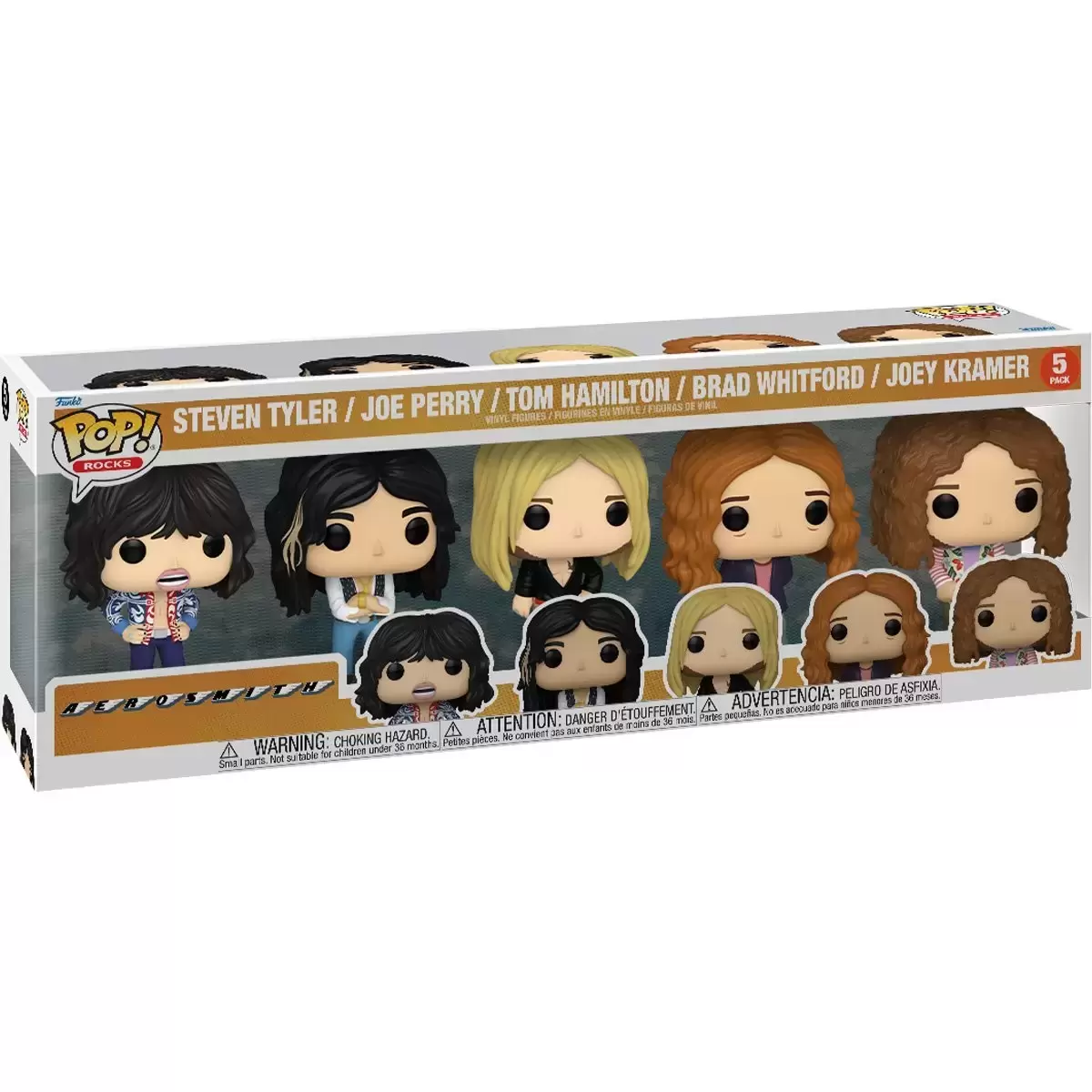 POP! Rocks - Aerosmith - Steven Tyler, Joe Perry, Tom Hamilton, Brad Whitford & Joey Kramer 5 Pack