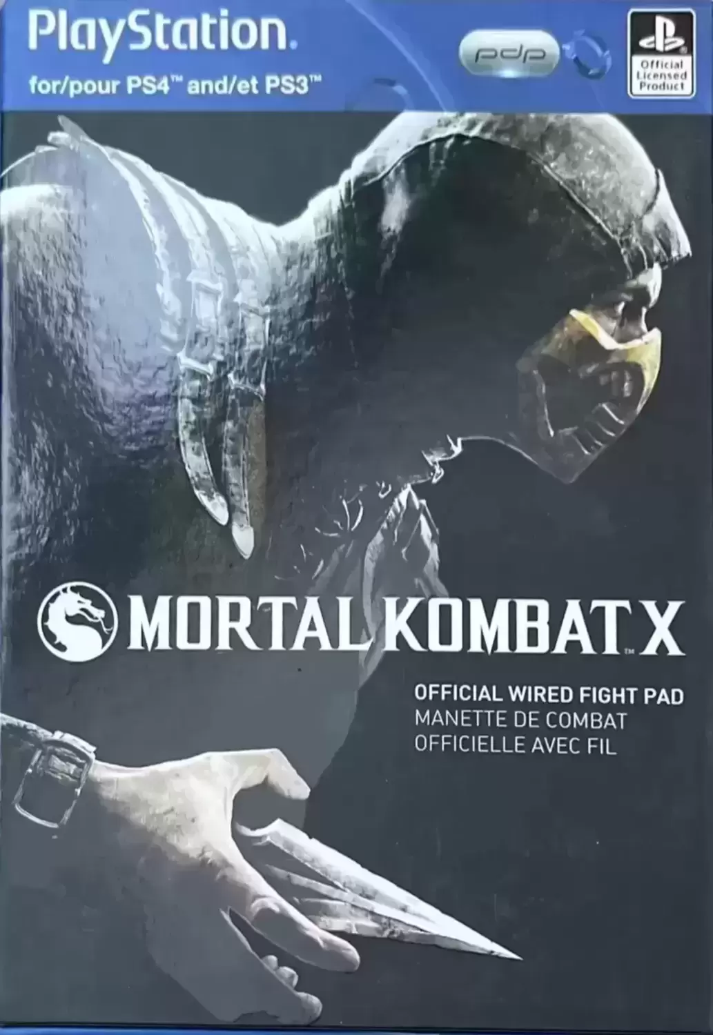 Manettes / Joystick / PAD Multi-Plateformes - PDP - Mortal Kombat X - Official Wired Fight Pad / PS3 PS4