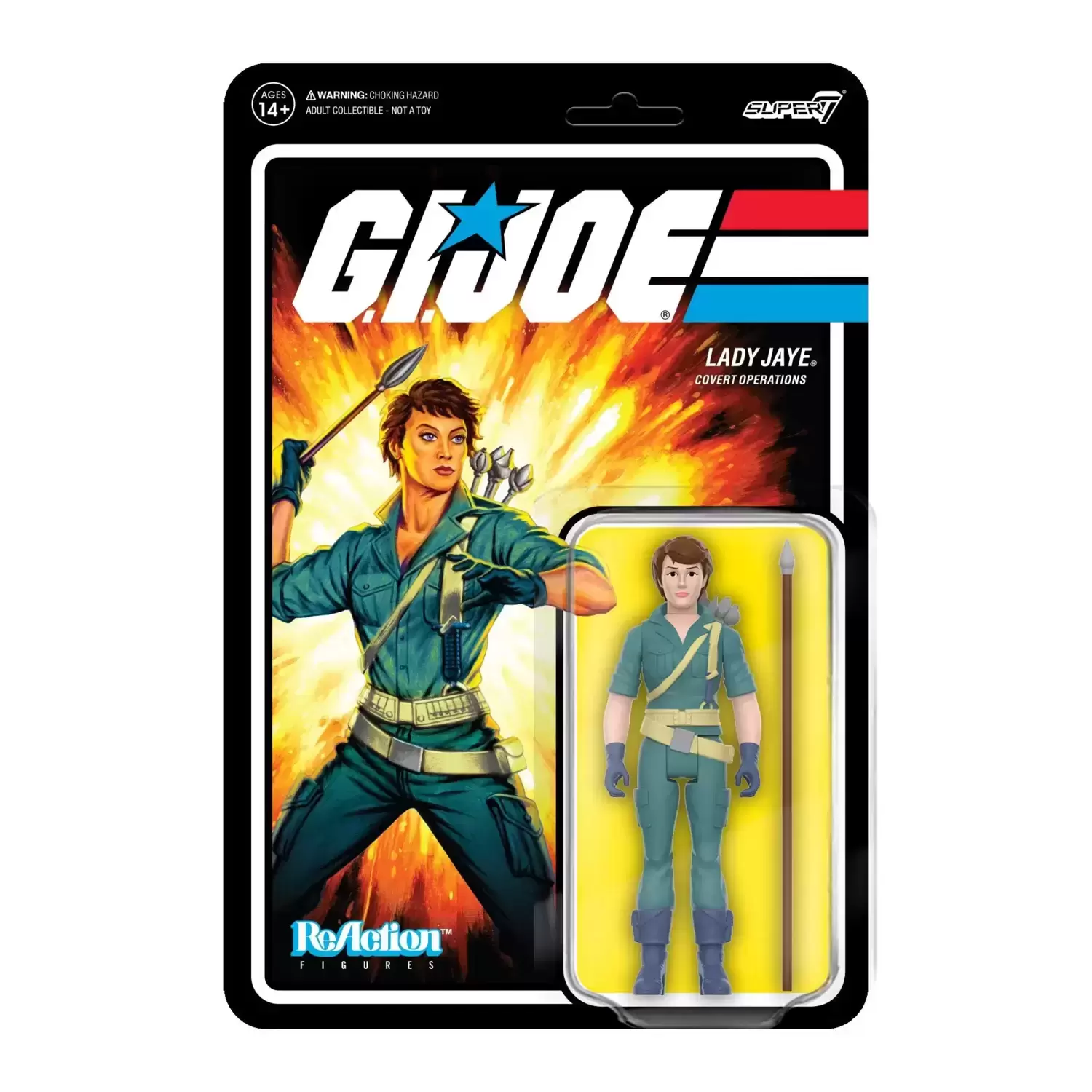 Super7 ReAction - G.I. Joe - Lady Jaye (DIC Teal)