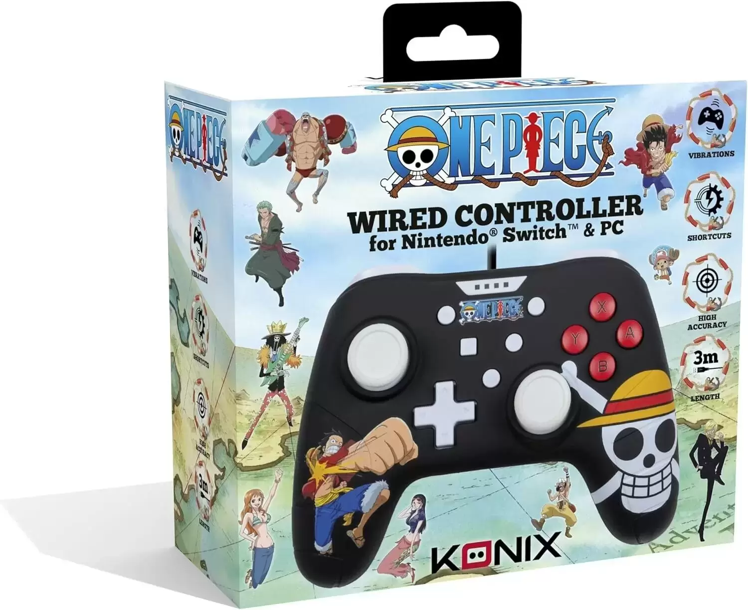 Manettes / Joystick / PAD Multi-Plateformes - KONIX - One Piece Wired Controller
