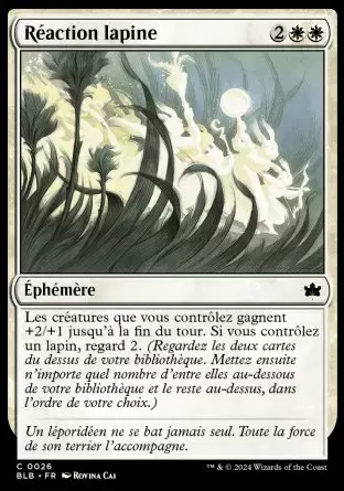 Bloomburrow - Réaction lapine