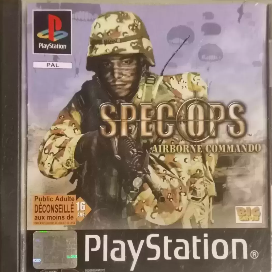 Jeux Playstation PS1 - Spec ops: Airborne Commando