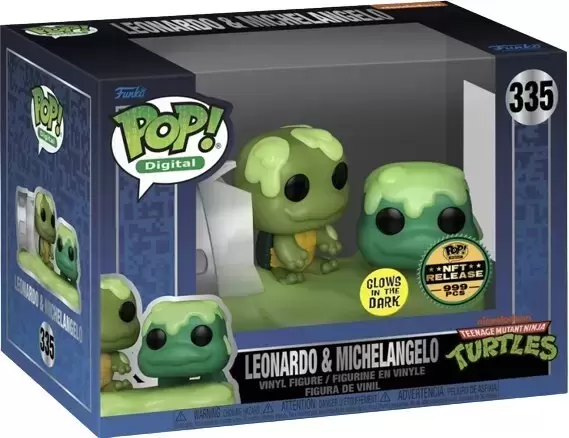 POP! Digital - Teenage Mutant Ninja Turtles - Leonardo & Michelangelo GITD