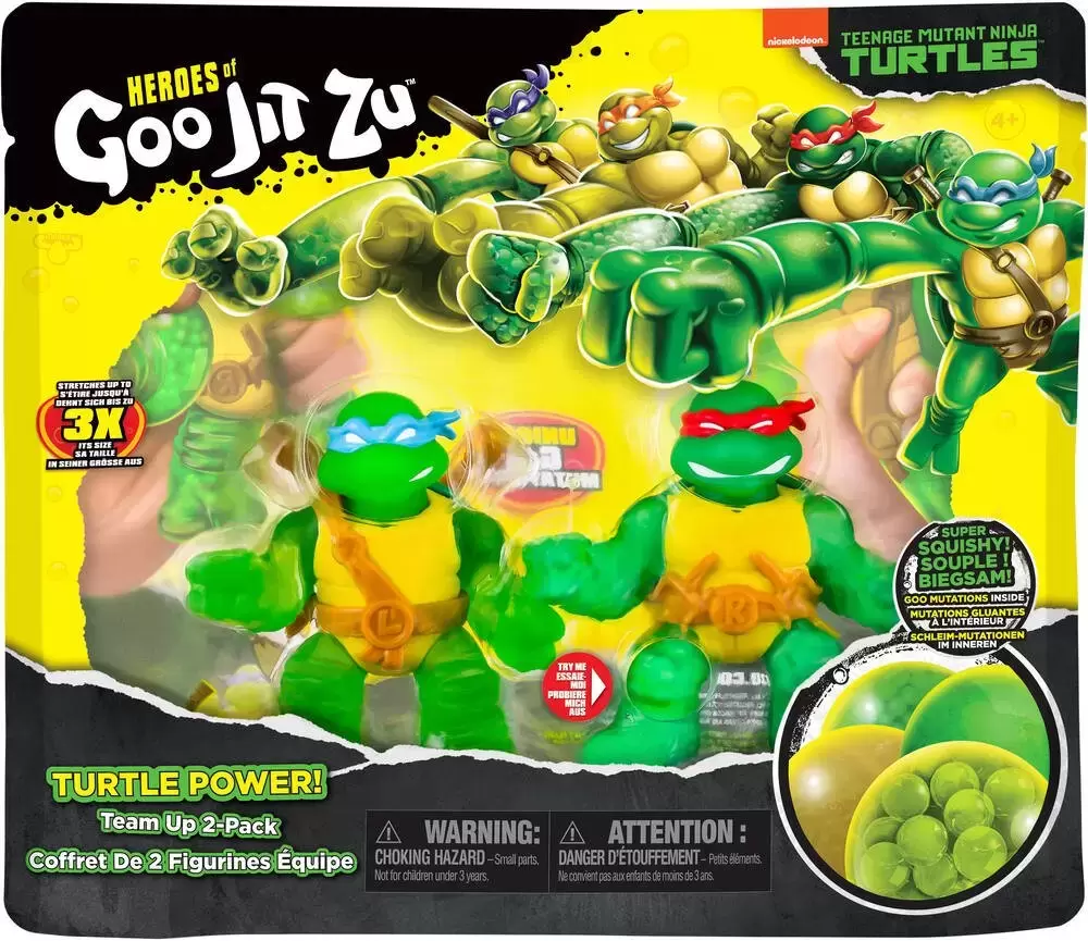 Goo Jit Zu - TMNT - TMNT - Leonardo & Raphael 2 Pack