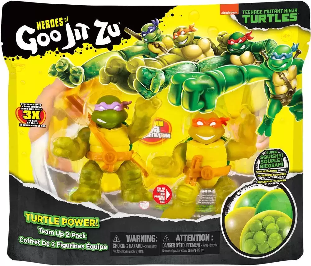 Goo Jit Zu - TMNT - TMNT - Donatello & Michelangelo 2 Pack
