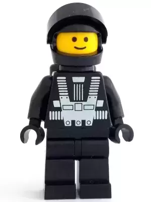 Lego Space Minifigures - Blacktron 1 with Back Print