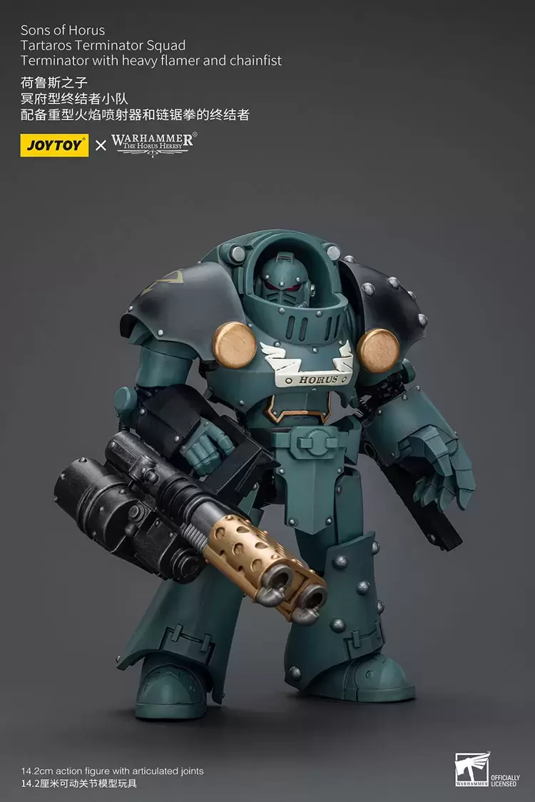 Sons of Horus - Tartaros Terminator Squad Terminator with Heavy Flamer and Chainfis