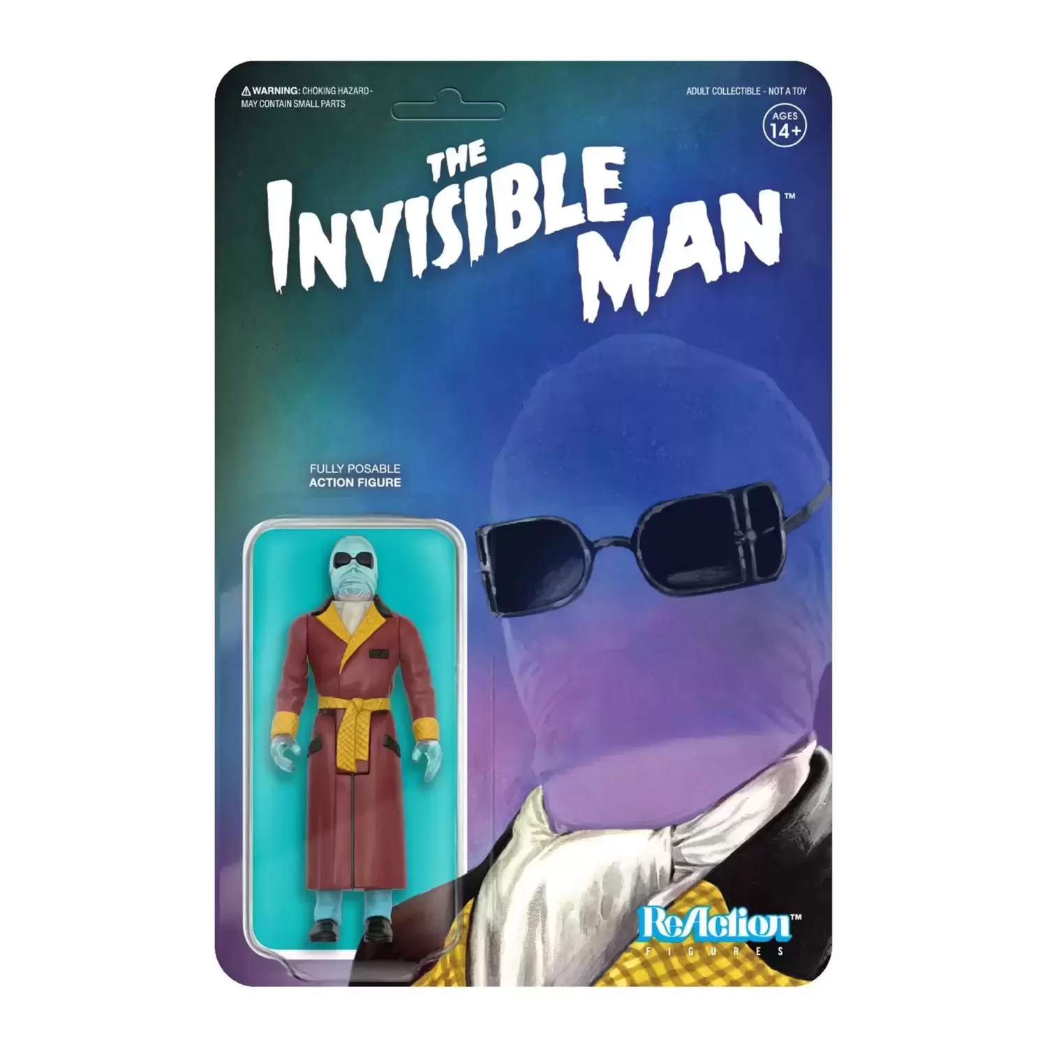 ReAction Figures - Universal Monsters - The Invisible Man (Clear)