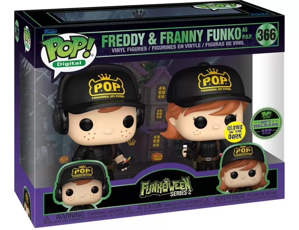 POP! Digital - Funkoween Series 2 - Freddy a Franny Funko as P.O.P. GITD