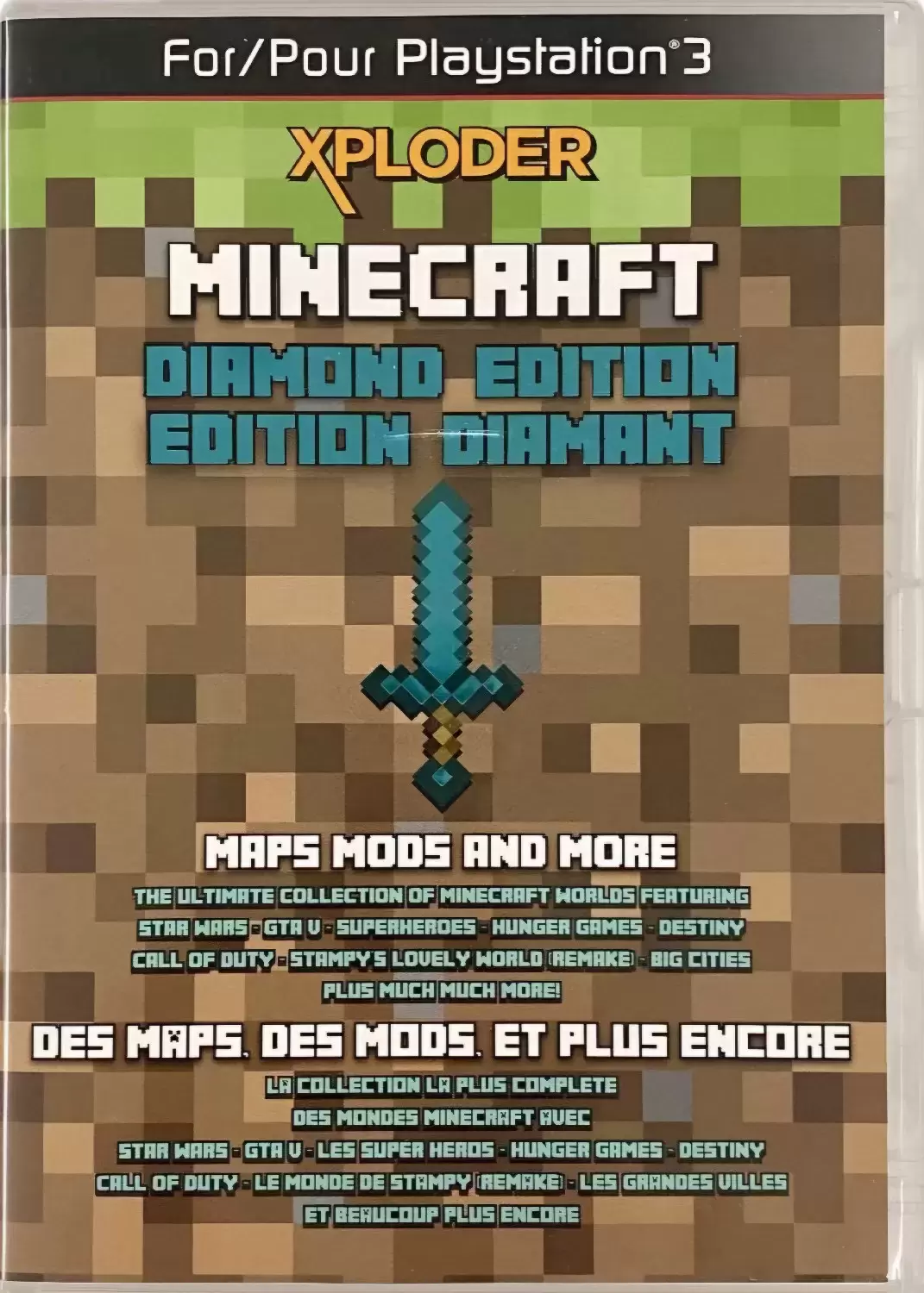 Jeux PS3 - Minecraft Xploder Édition Diamant