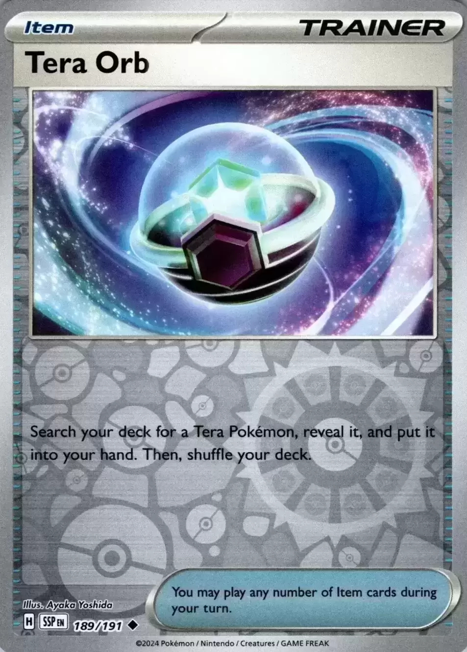 Surging Sparks SSPEN - Tera Orb Reverse